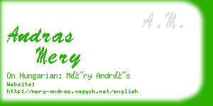 andras mery business card